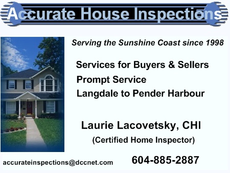 Accurate House Inspections, Gibsons BC