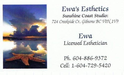 Ewa's Esthetics, Gibsons BC
