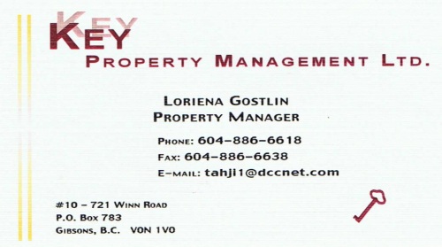 Key Property Management, Gibsons BC